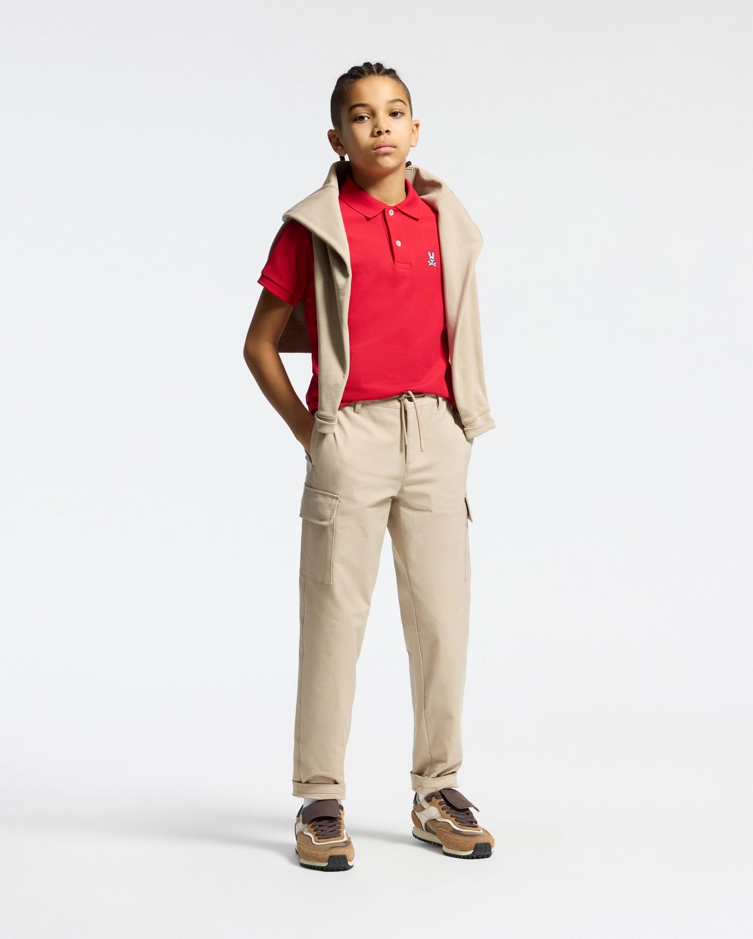 KIDS CLASSIC PIQUE POLO SHIRT - B0K001CRPC - Image 6