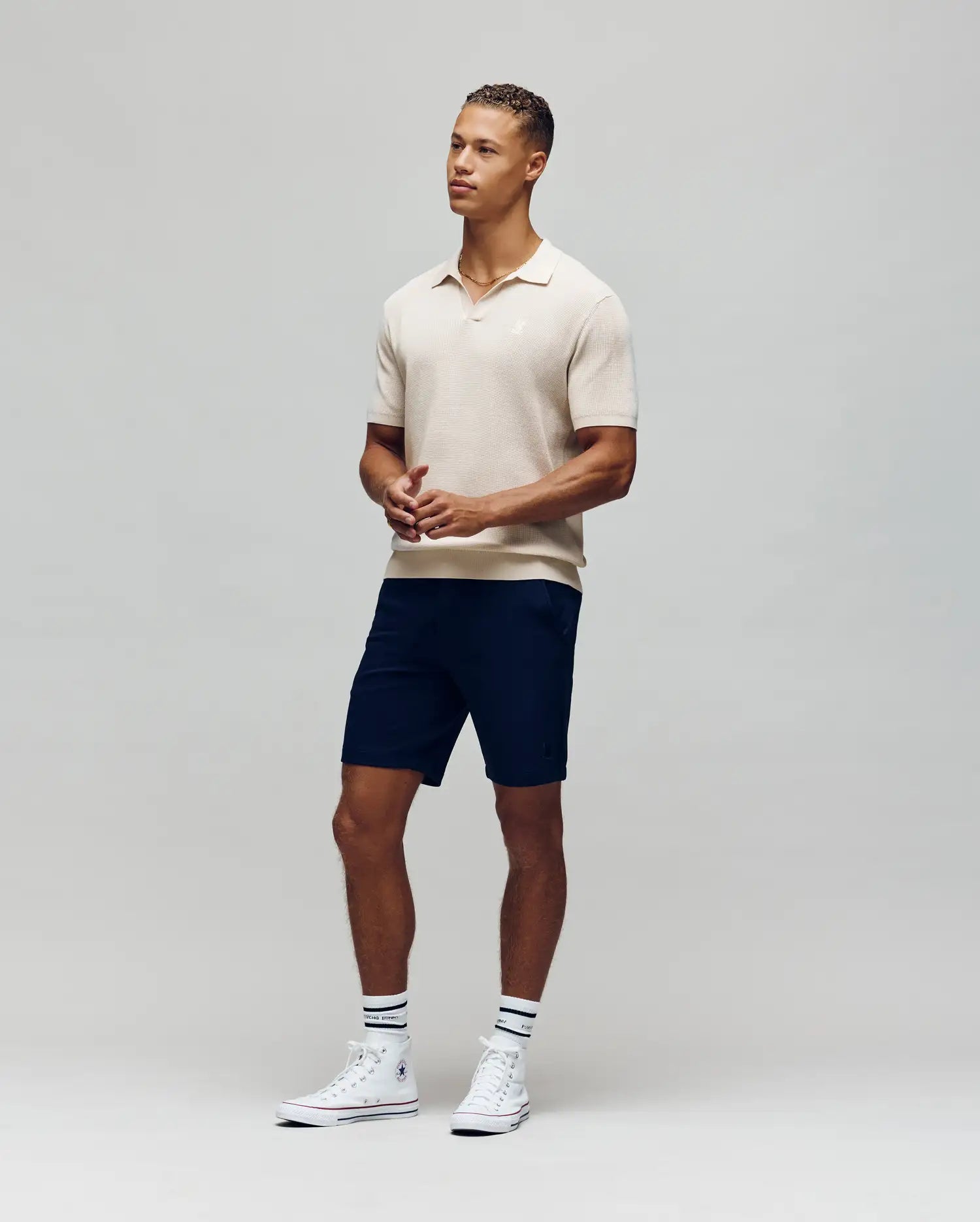 MENS LEETON KNIT POLO SHIRT - B6E562F200 - Image 3