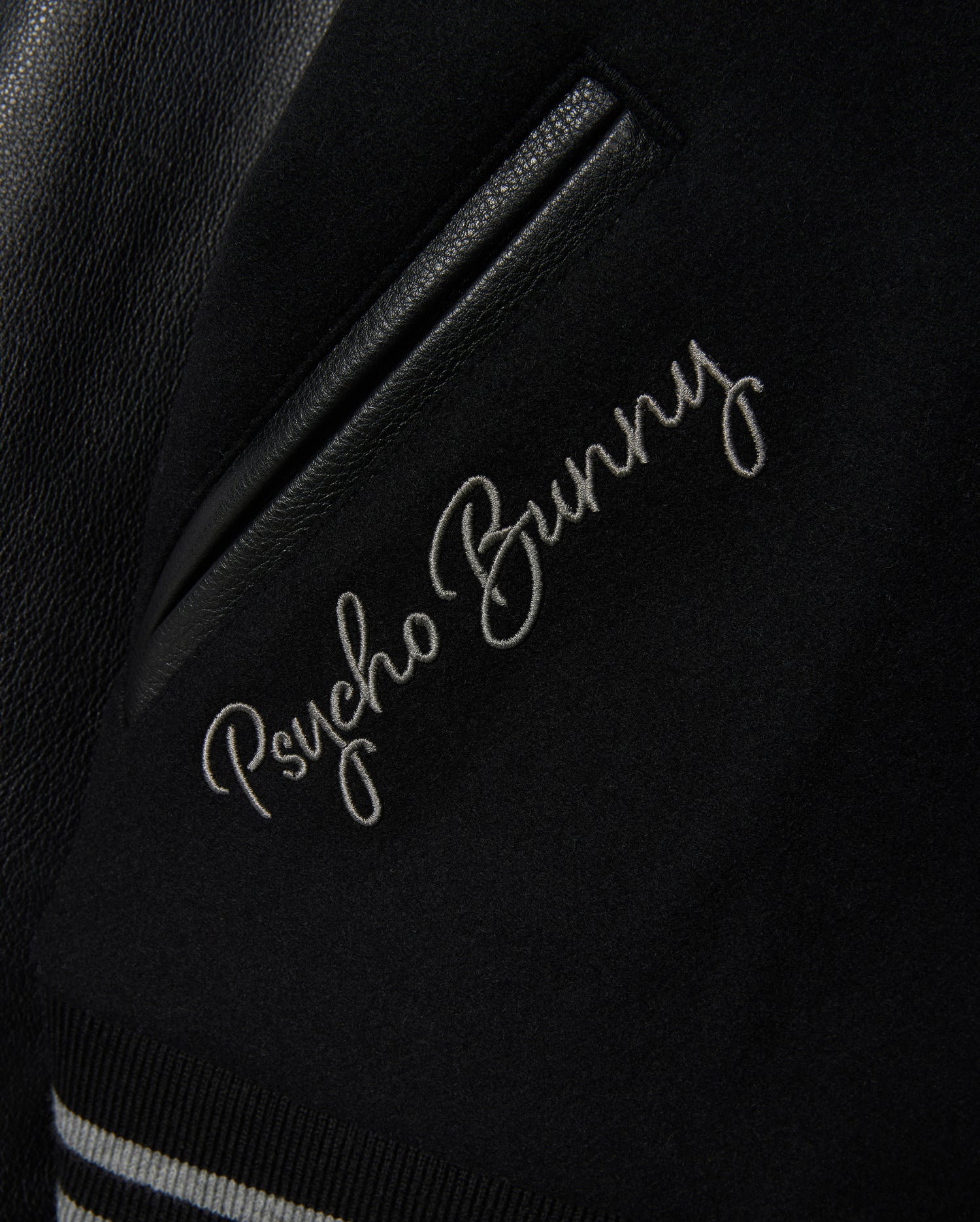 MENS BRAYDEN WOOL LEATHER VARSITY BOMBER - B6J876D200 - Image 5