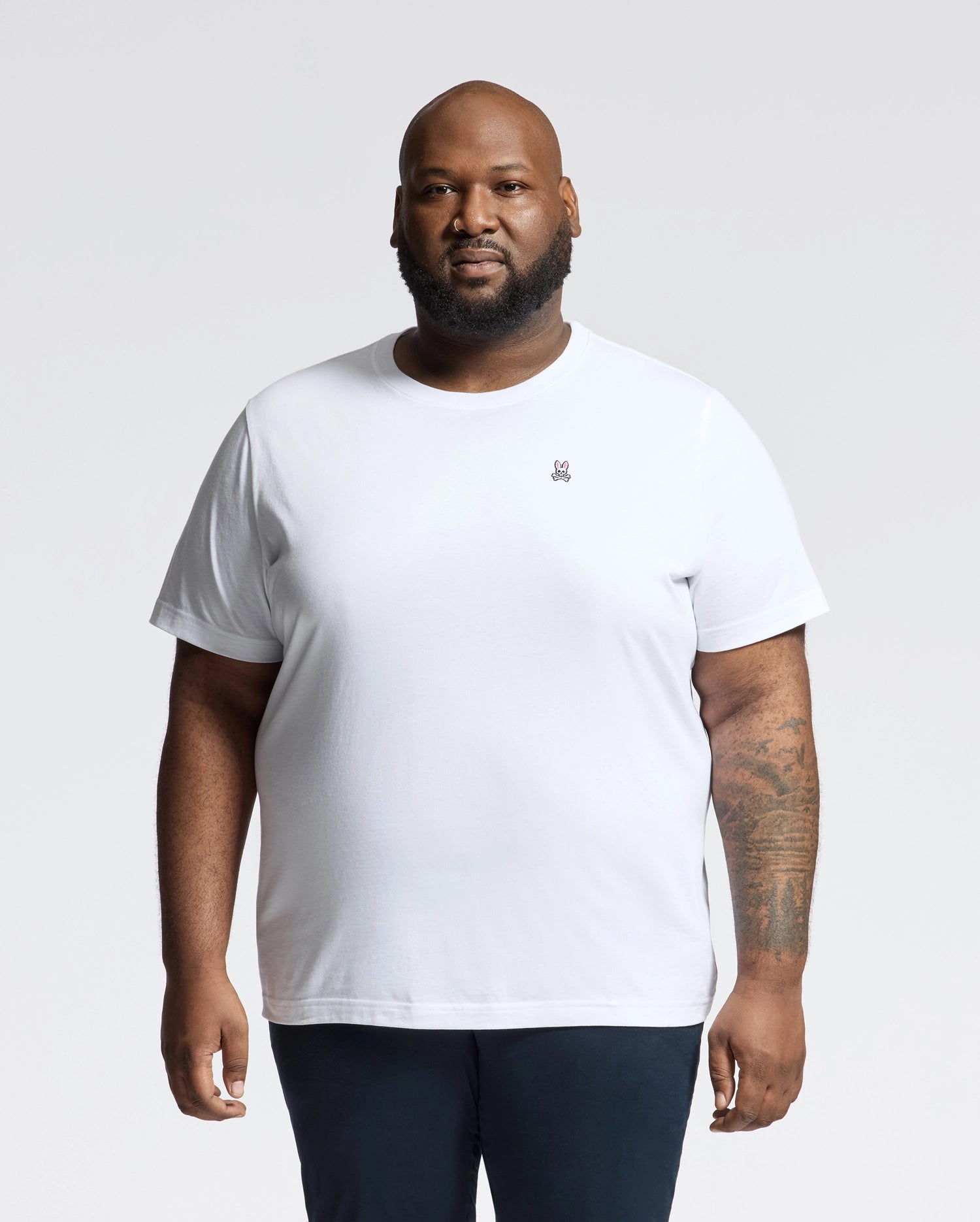 MENS BIG AND TALL CLASSIC CREW NECK TEE - B9U014CRPC