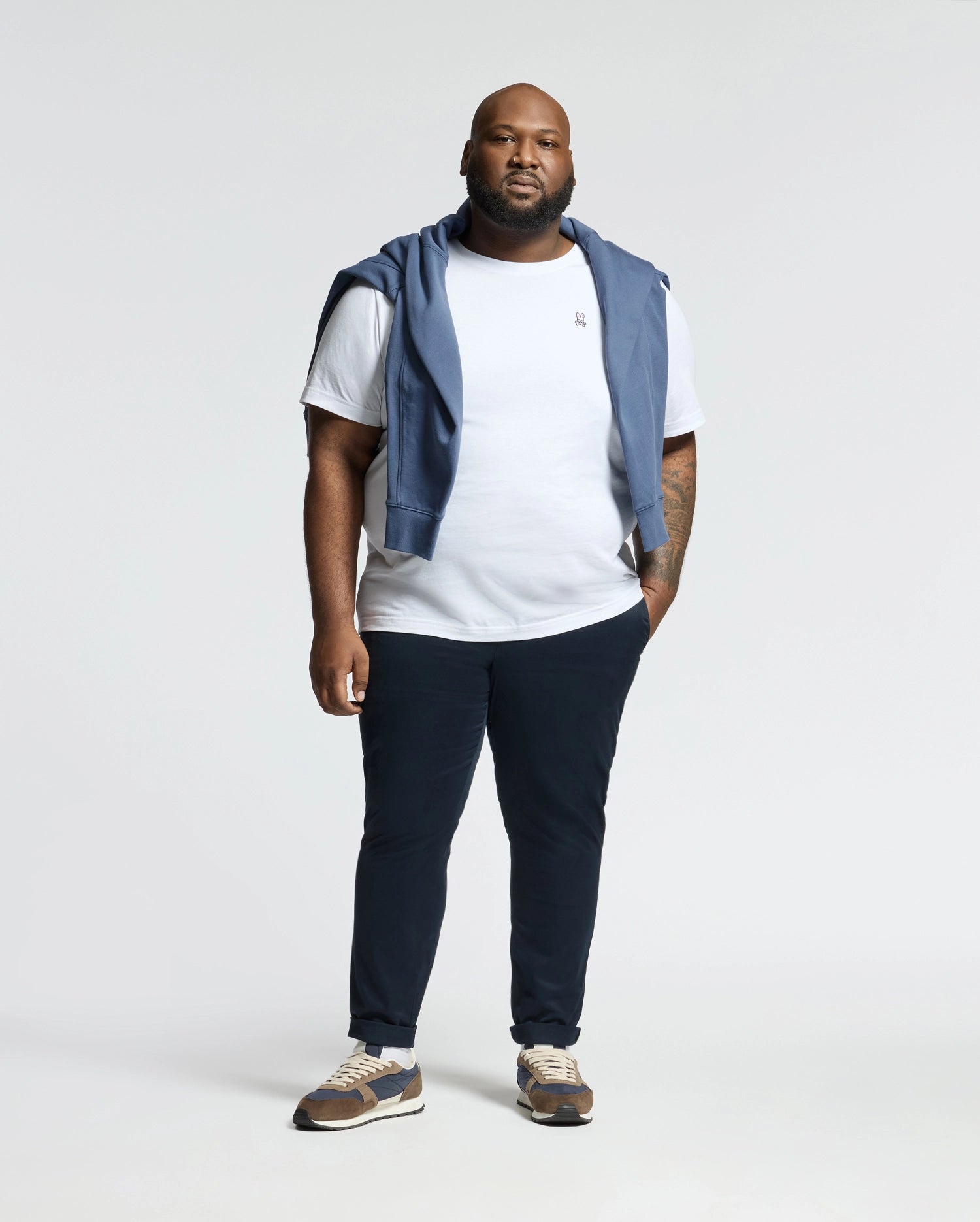 MENS BIG AND TALL CLASSIC CREW NECK TEE - B9U014CRPC - Image 7
