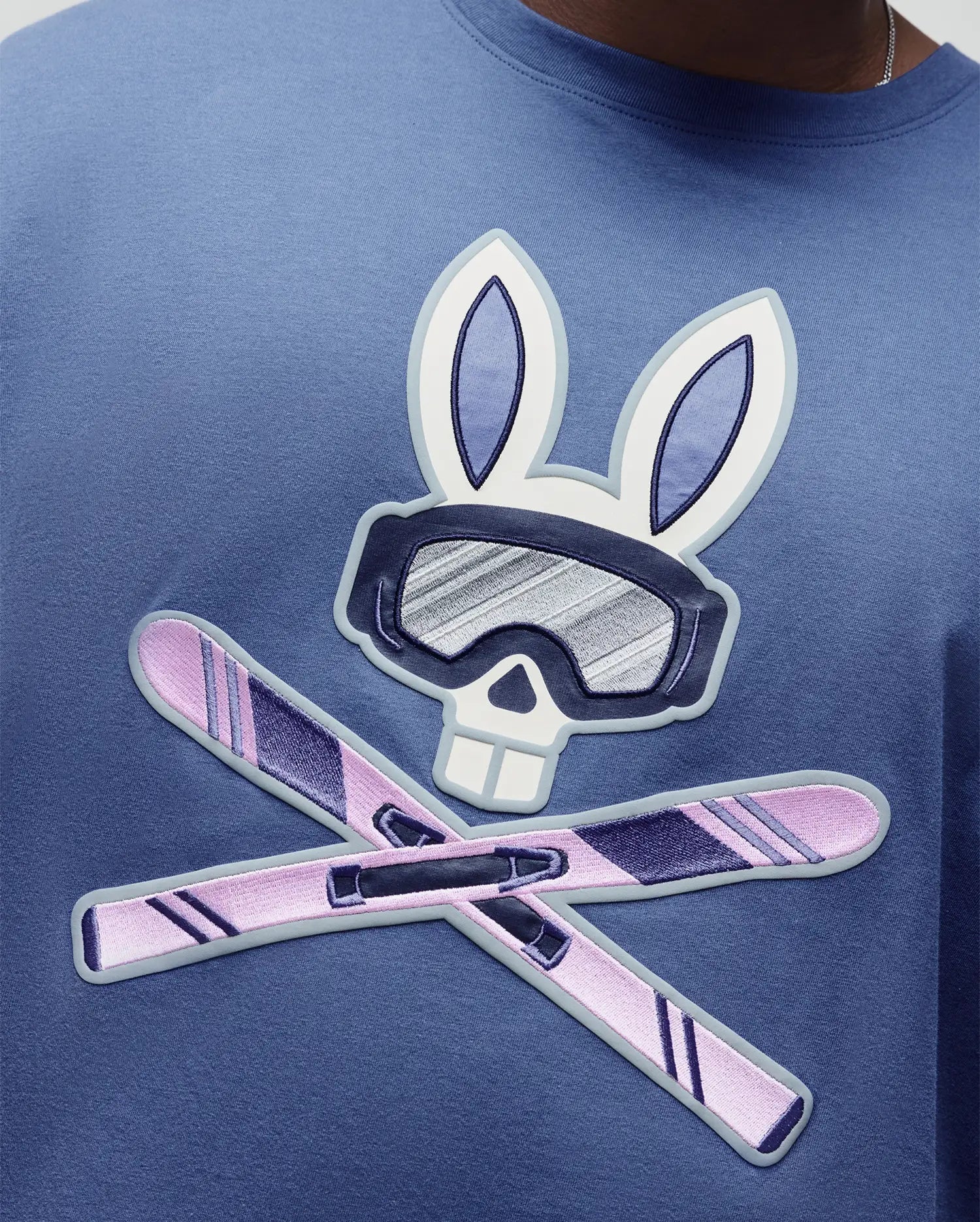 MENS BIG AND TALL INDIGO BUNNY GRAPHIC TEE - BT0200028 - Image 3