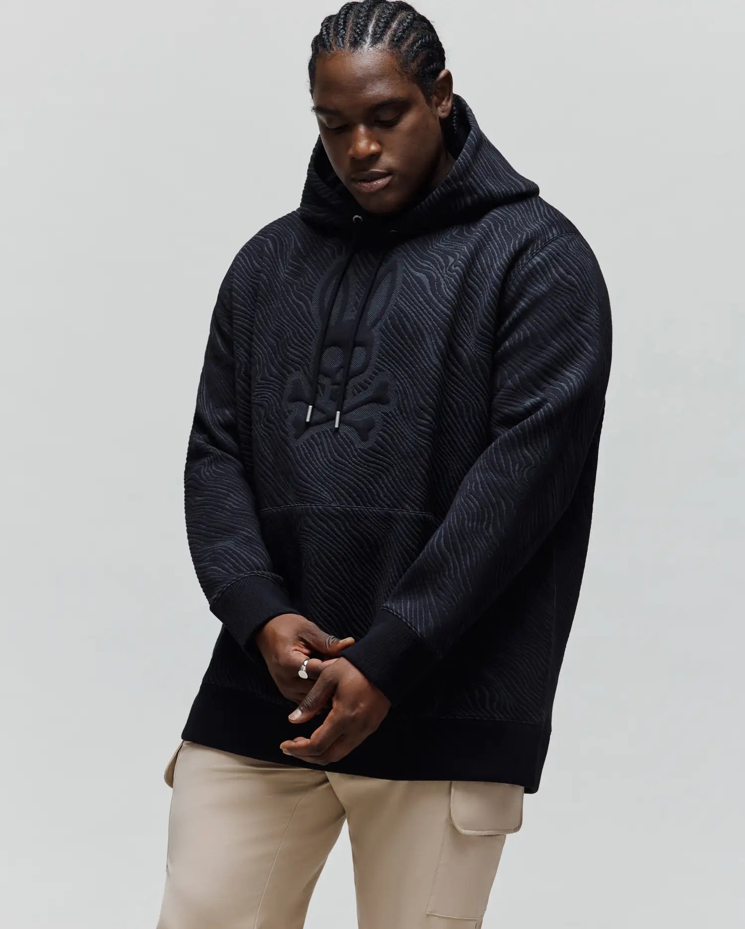 BIG AND TALL KENDRICK TEXTURED HOODIE - BT0500007 - Image 3
