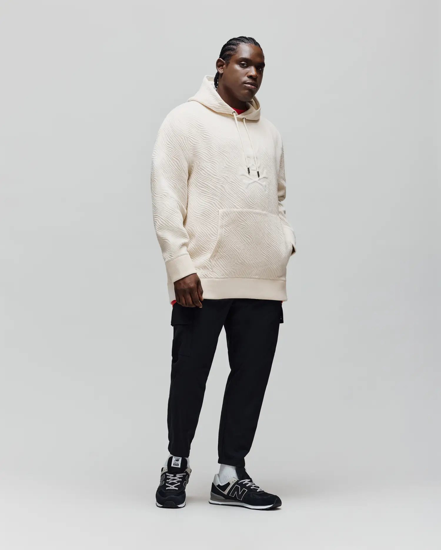BIG AND TALL KENDRICK TEXTURED HOODIE - BT0500007 - Image 4