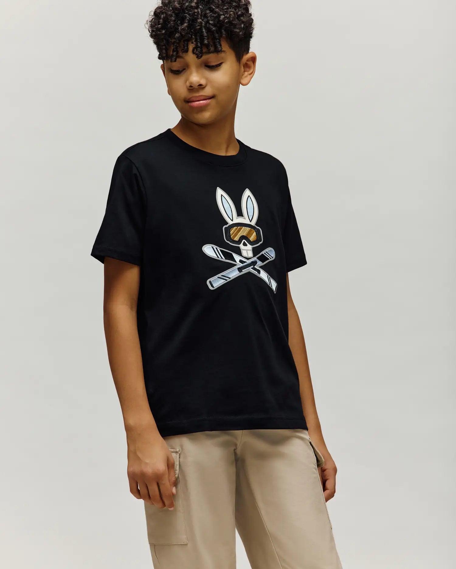 KIDS INDIGO BUNNY GRAPHIC TEE - KT0200106 - Image 4