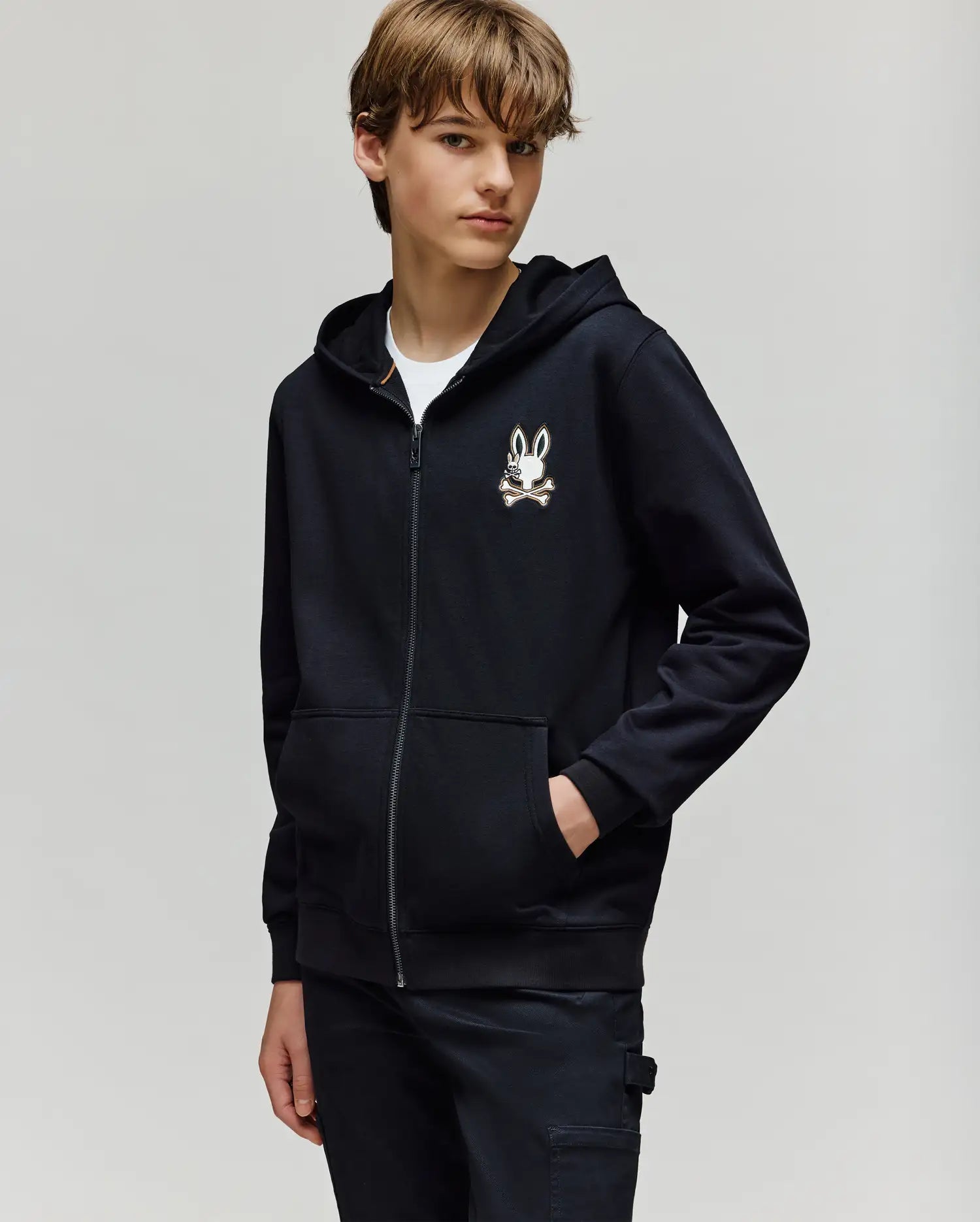 KIDS WADE CORD PATCH ZIP HOODIE - KT0500016 - Image 10