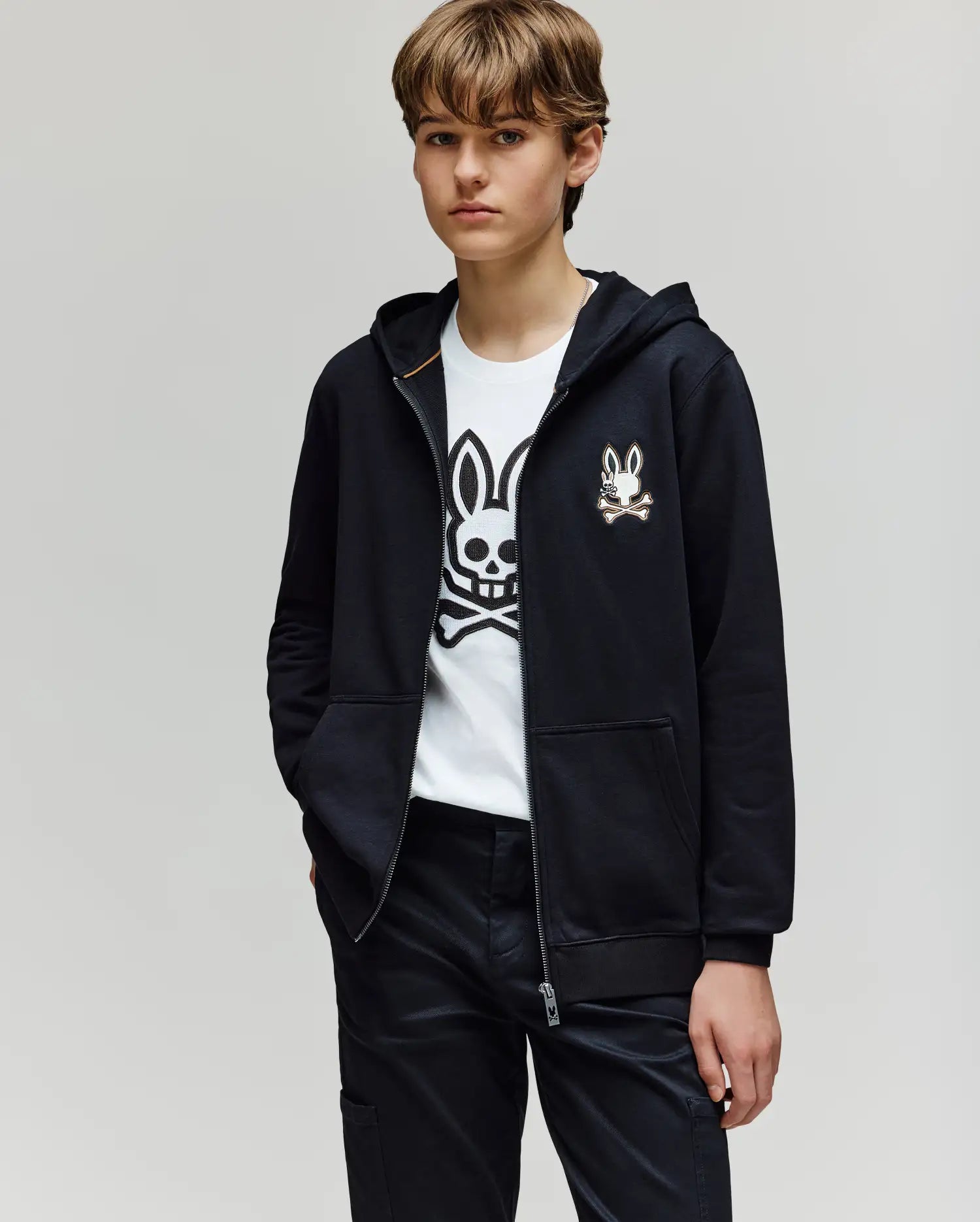 KIDS WADE CORD PATCH ZIP HOODIE - KT0500016 - Image 7