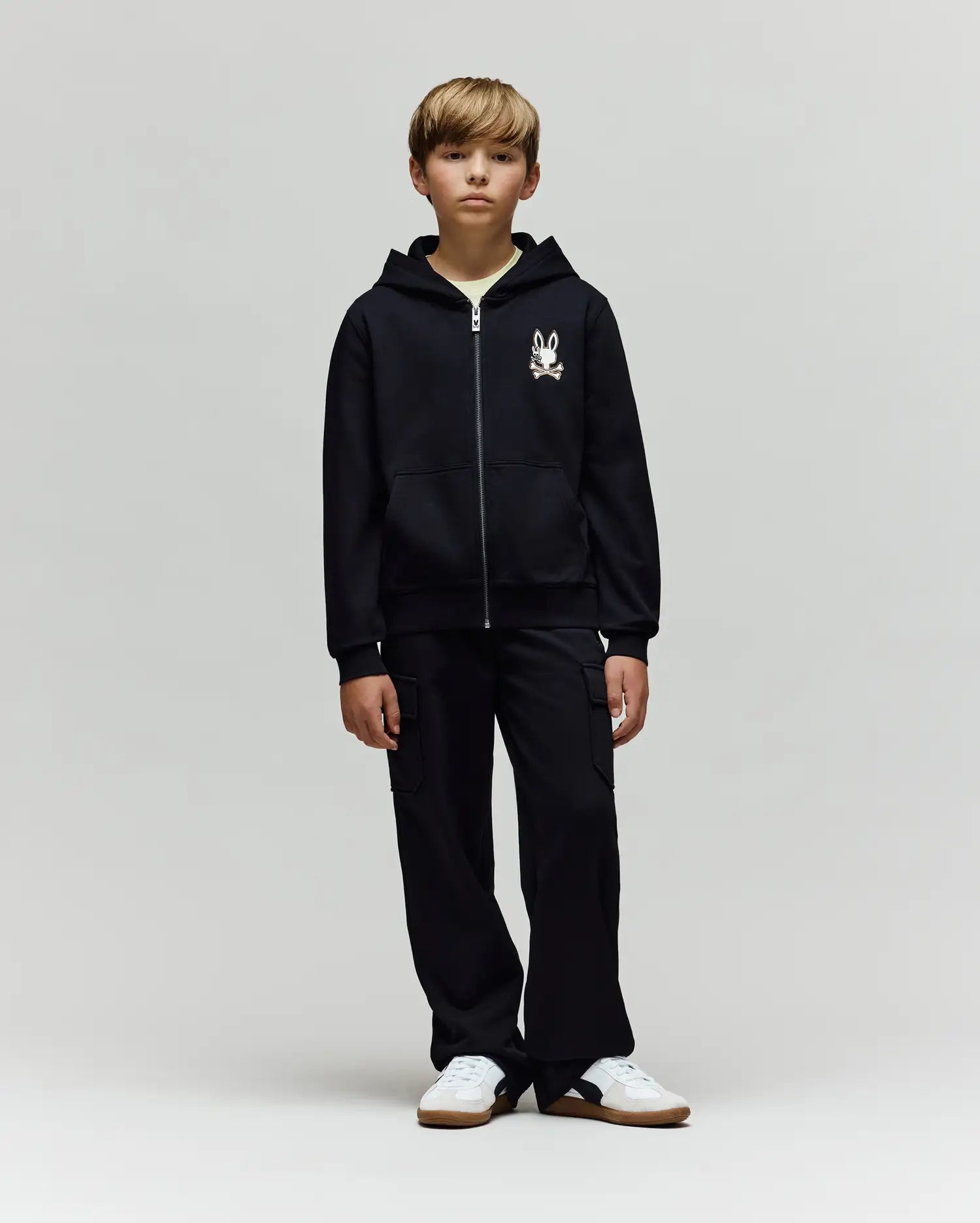 KIDS WADE CORD PATCH ZIP HOODIE - KT0500016 - Image 5