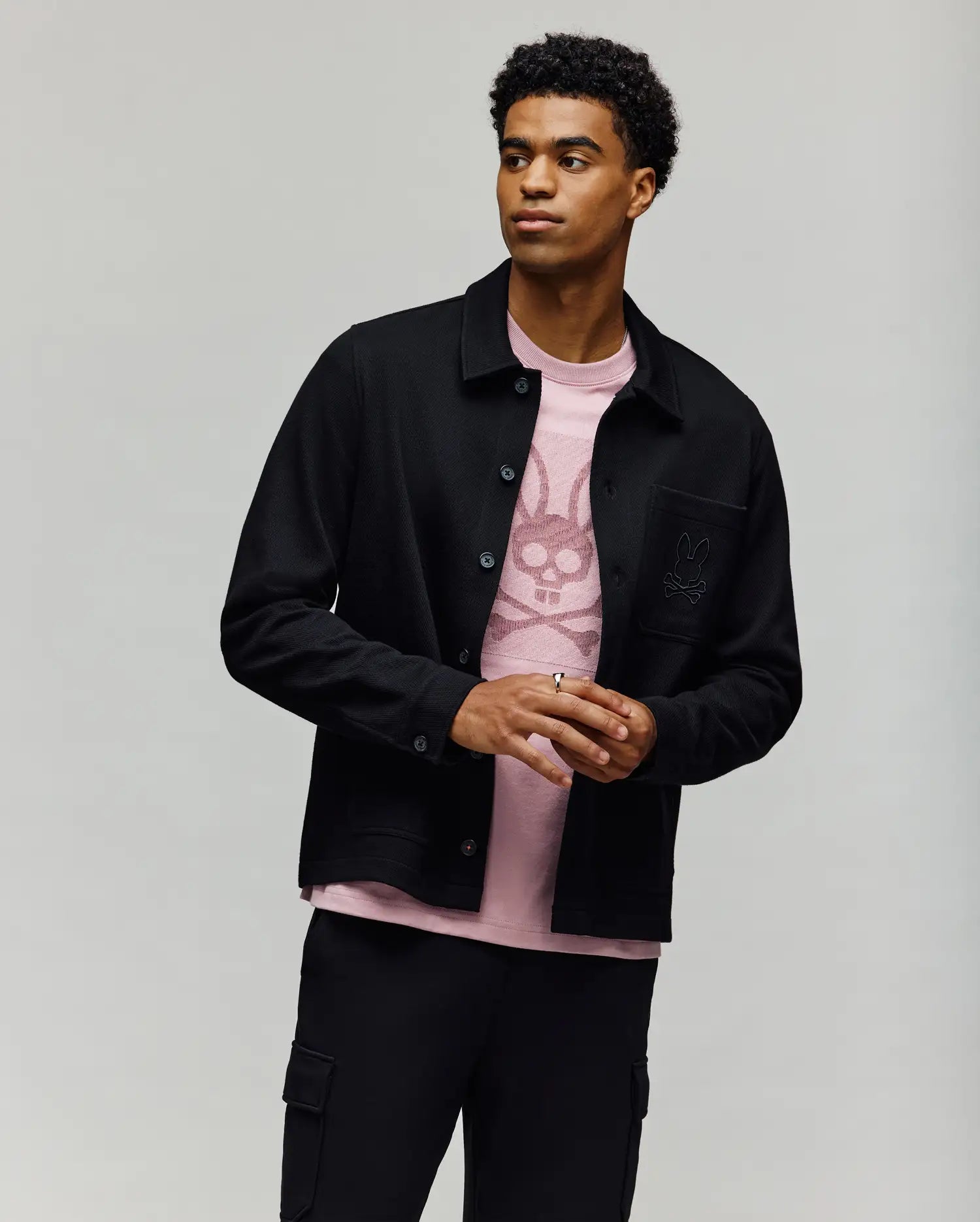 MENS AVEN KNIT SHACKET - MO1100035