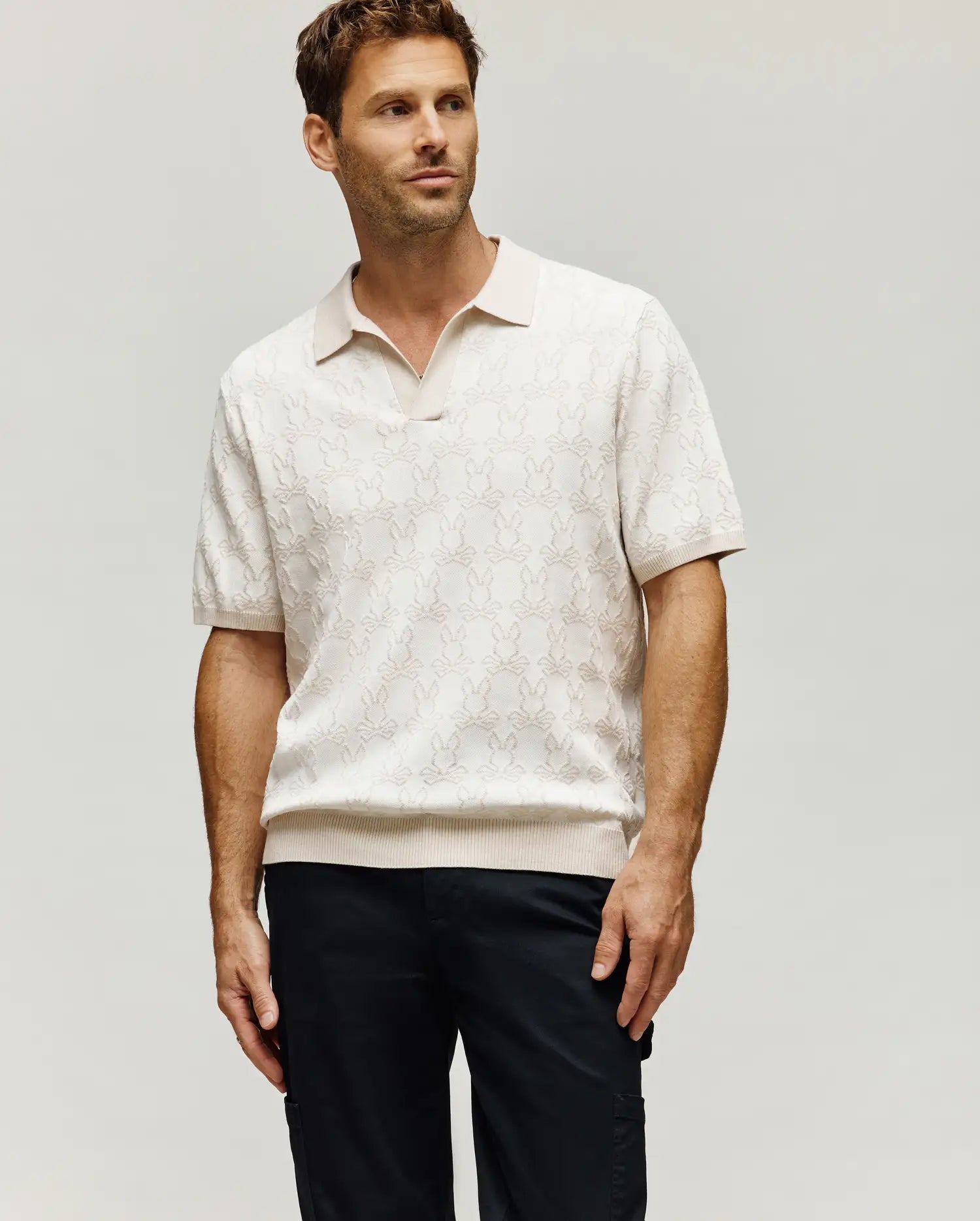 MENS ELDEN JOHNNY COLLAR POLO - MT0100157