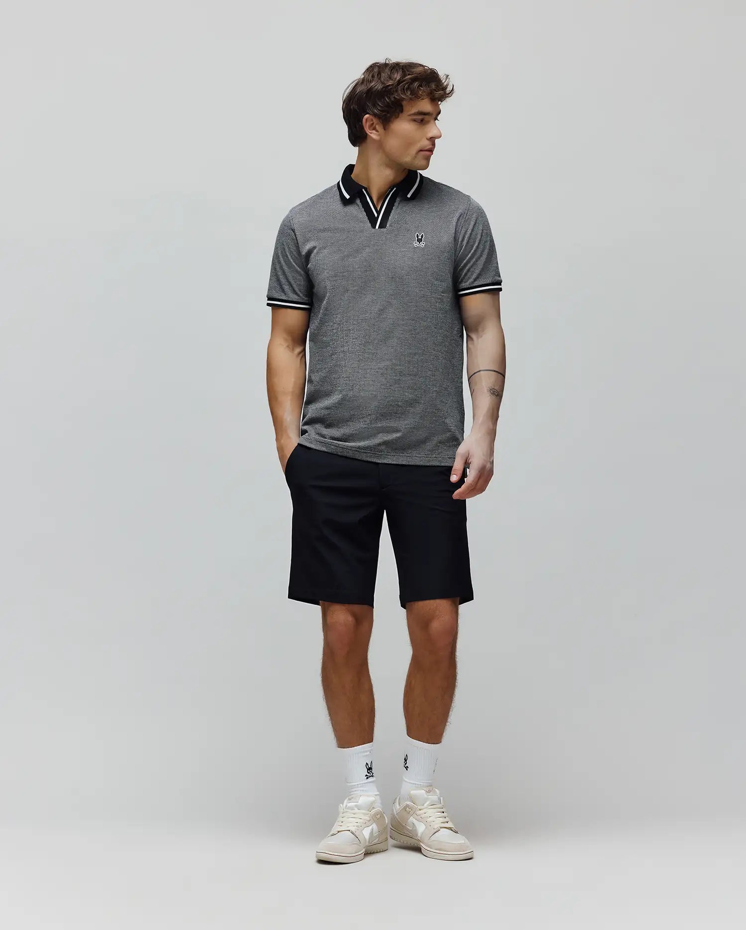 JOSIAH JOHNNY COLLAR JACQUARD POLO - MT0100234 - Image 4