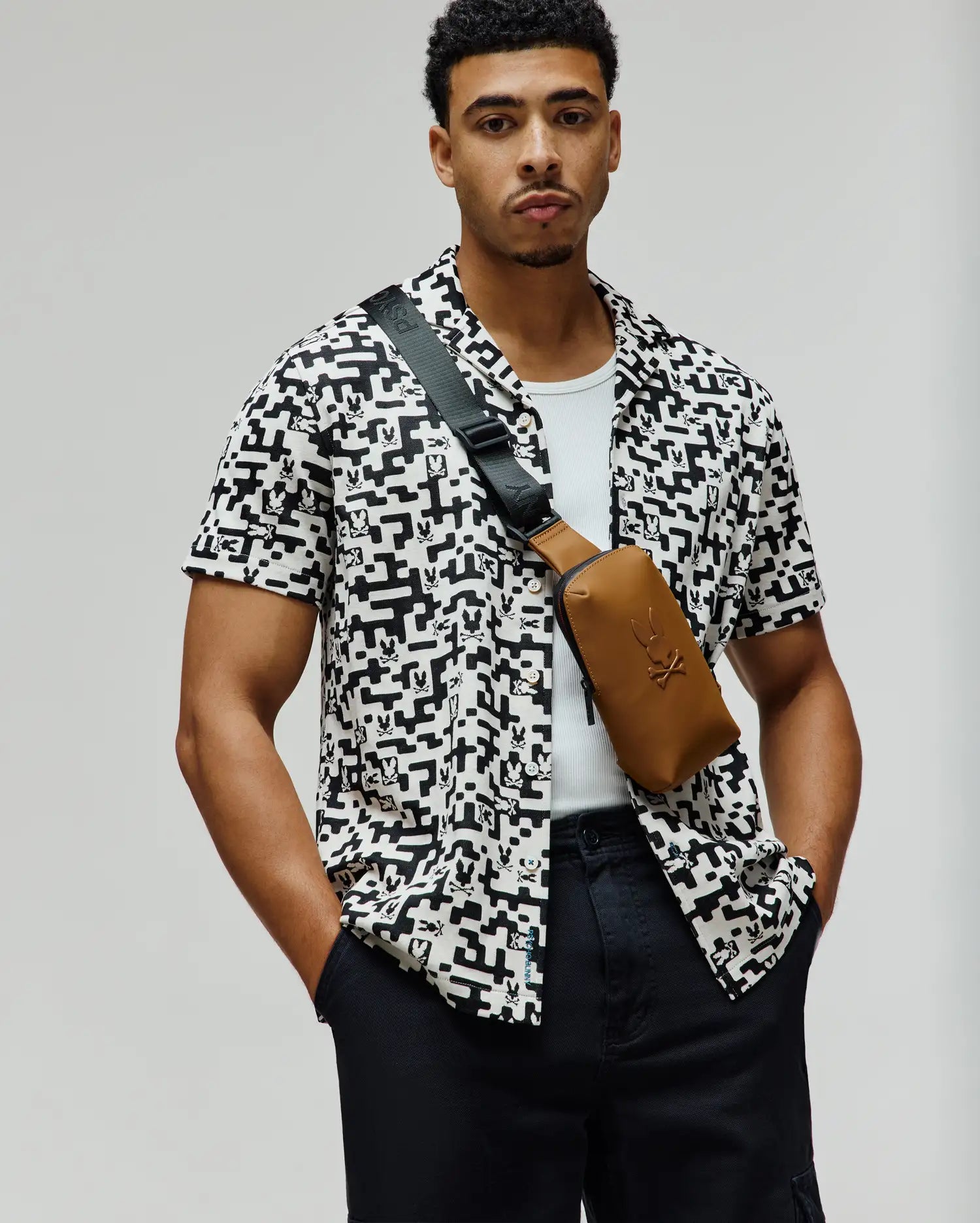 MENS JOSH JACQUARD SHIRT - MT0300072